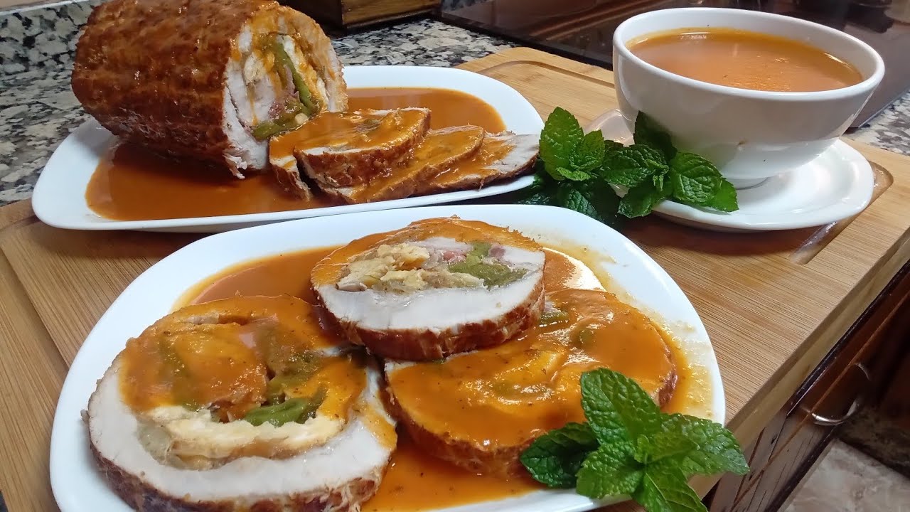 LOMO RELLENO con una salsa espectacular👌🏼SIN HORNO ,sorprenderás a tus invitados estás fiestas