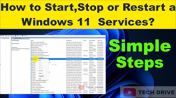 How to Start,Stop or Restart Windows Services on Windows 11 | 10 | 8 | 7 - Quick Tutorial