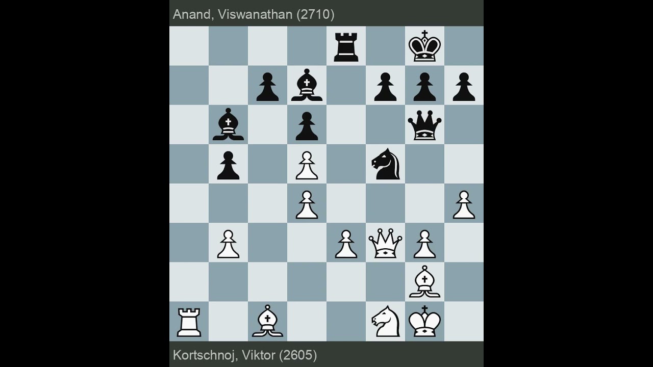 Amber-rapid 2nd 1993 | Kortschnoj vs Anand | Round 7