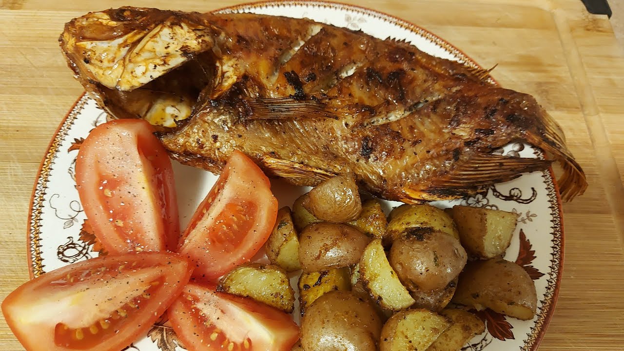 como hacer pescado frito sin aceite/ en el air fryer YouTube