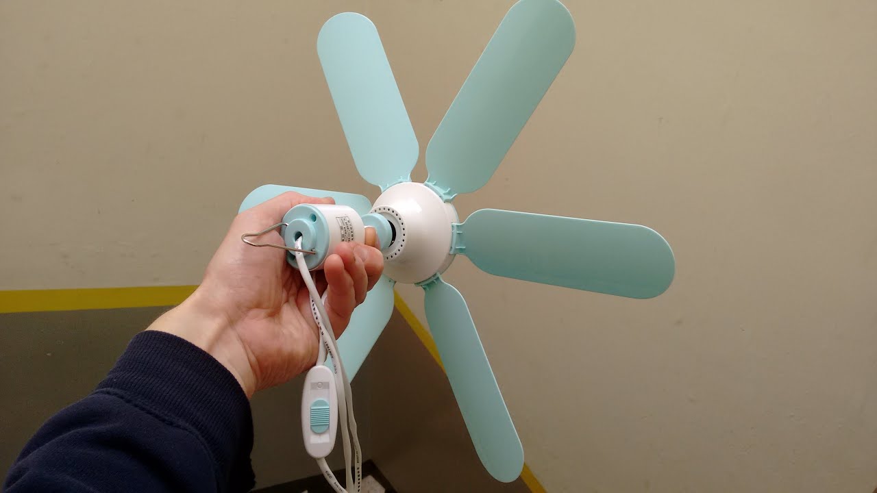 Mini Ceiling Fan With Intriguing Motor And Wind Turbine Potential
