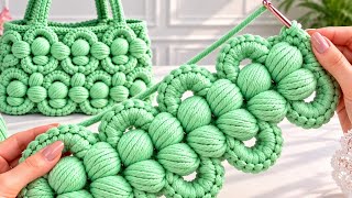 Amazing Crochet Pattern! 💚 Bag Handle, Belt & Bandana Tutorial | Easy Crochet Idea
