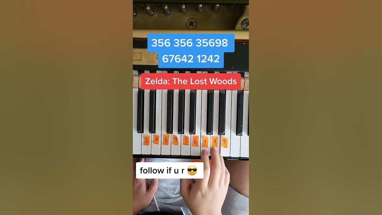 Zelda Lost Woods (Easy Piano Tutorial)