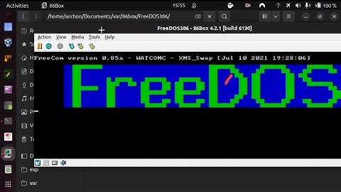 FreeDOS bug on 86Box emulator