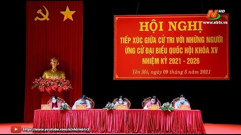 Ứng cử viên đại biểu Quốc hội khóa XV đơn vị bầu cử số 2 tiếp xúc cử tri huyện Yên Mô