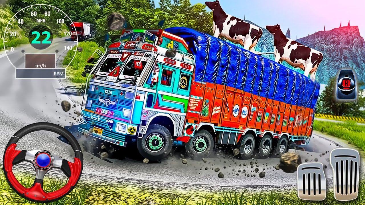 Offroad Indian Truck Simulator - Cargo Truck Lorry Driving 3D - Android GamePlay
