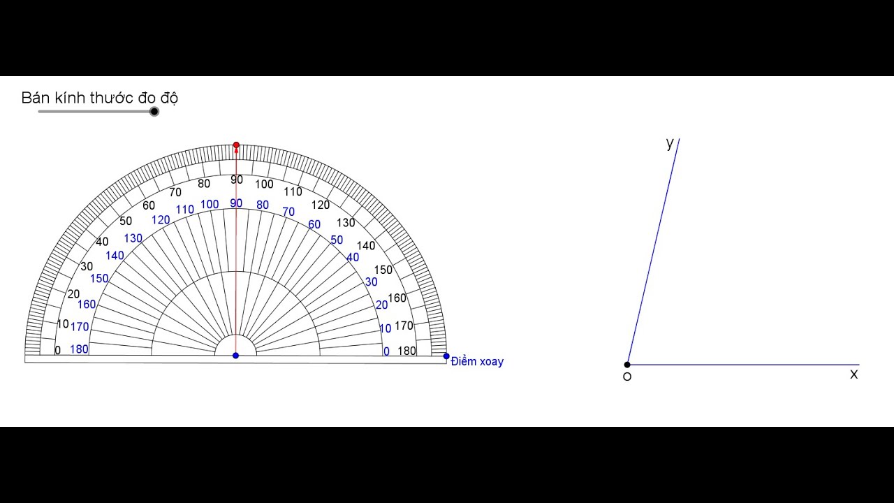 GEOGEBRA - THƯỚC ĐO ĐỘ