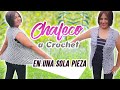 CHALECO A CROCHET EN UNA SOLA PIEZA - Talla L| Canela♥