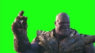 Thanos Snaps His Fingers EndGame - Green Screen