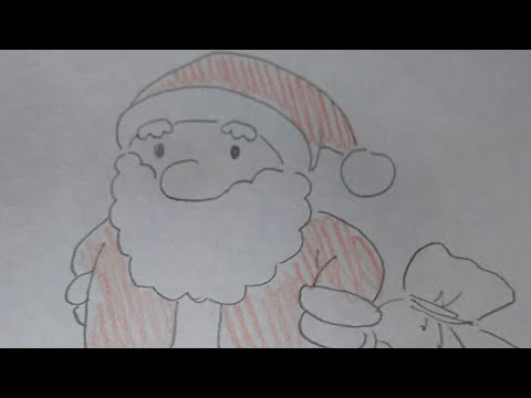 サンタクロース書き方 クリスマスの絵 簡単おえかき How To Draw Santa Claus Youtube