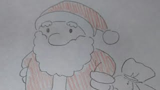 サンタクロース書き方 クリスマスの絵 簡単おえかき How To Draw Santa Claus Youtube