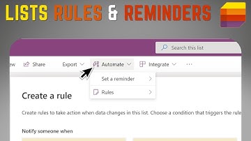 Creating Microsoft Lists Rules And Reminders Is REALLY Easy