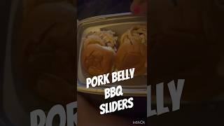Pork Belly BBQ Sliders, Crab Bites, Cheesecake from Cheesecake Factory