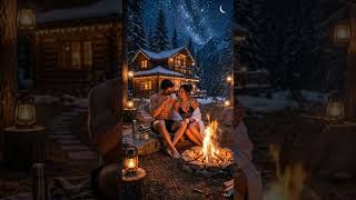 A Peaceful Night in the Forest 🌙🔥