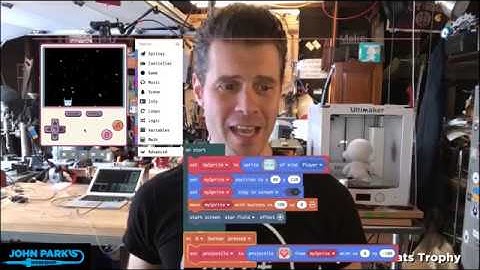 MakeCode Minute: Arcade Projectiles @adafruit @johnedgarpark #adafruit @MSMakeCode #makecode