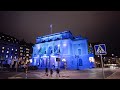 Walking in Stockholm: Nobel Week Lights Tour (4K)