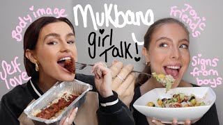 TAKE-AWAY MUKBANG!! GIRL TALK TIME...lets talk dilemmas!! 💕 ad| Syd and Ell