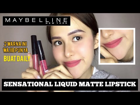 Review Maybelline Sensational Liquid Matte | Swatches Semua Warna | Aullya Official. 