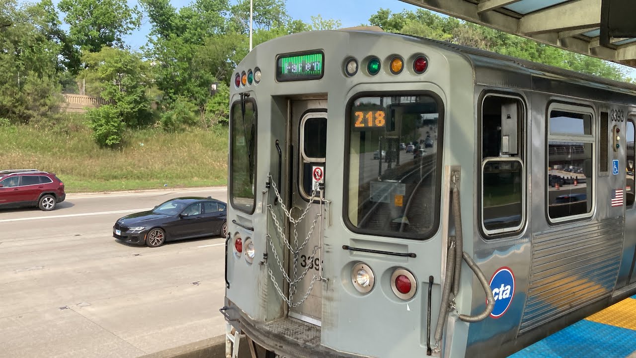 CTA Blue Line Ride From UIC-Halsted  To Addison 3200 Series Morrison/Knsuden 1992-1994 