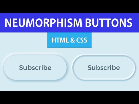 Neumorphism Button | HTML & CSS