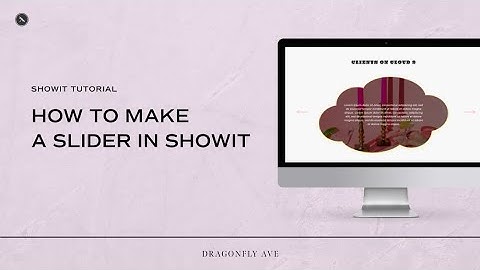 How to make a moving slider in ShowIt #showit #showittutorial #slider #webdesign