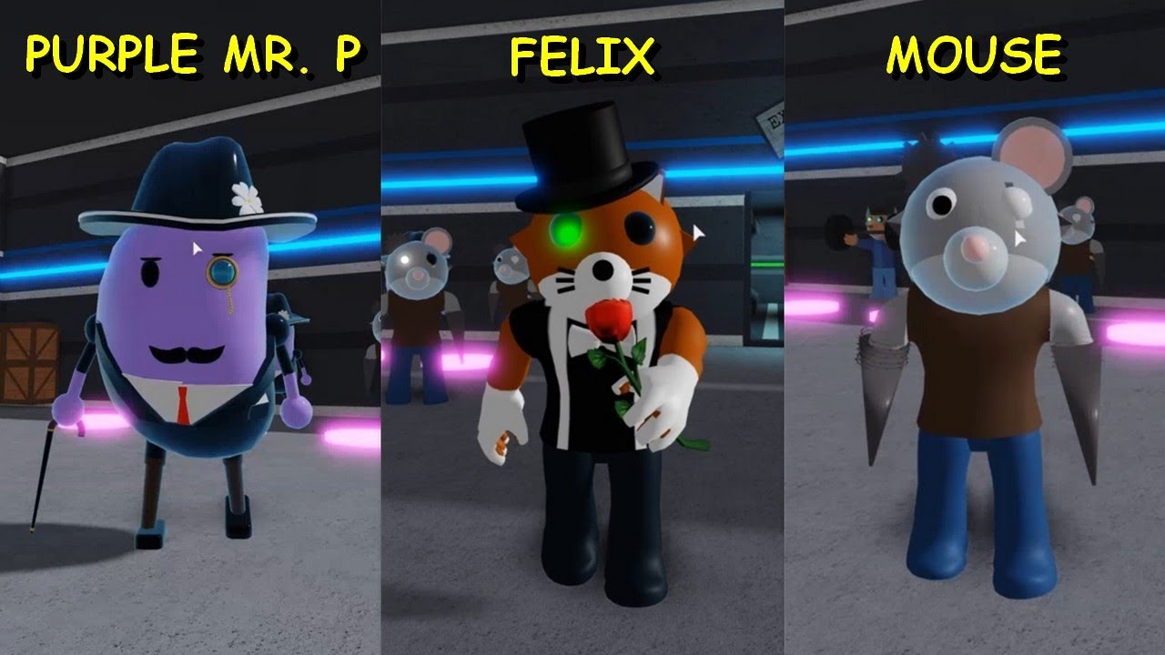 Roblox - New Accurate Mr. P (Purple Mr. P) Felix And Mouse In Roleplay City