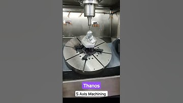 Thanos !!! 5 Axis Machining #shorts #ytshorts #thanos #marvel #cnc #cam #5axis #machining #cad #3d