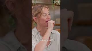 Gisele Bündchen Tries The Food She Cooked | Harper’s BAZAAR