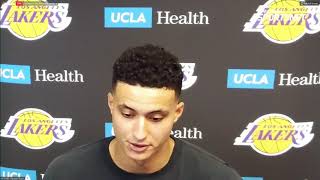 Kyle Kuzma on his effectiveness in today's game with 25 PTS in 30 minutes