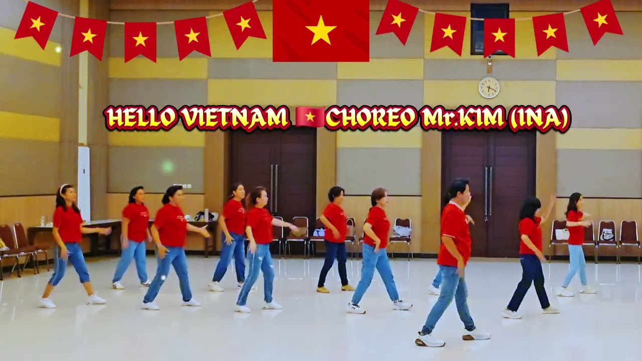 🇻🇳HELLO VIETNAM🇻🇳CHOREO@kim41578(INA) 32C 4W 5TAG 1RESTART IMPROVER LEVEL DEMO HAPPY MOM'S🪷💃