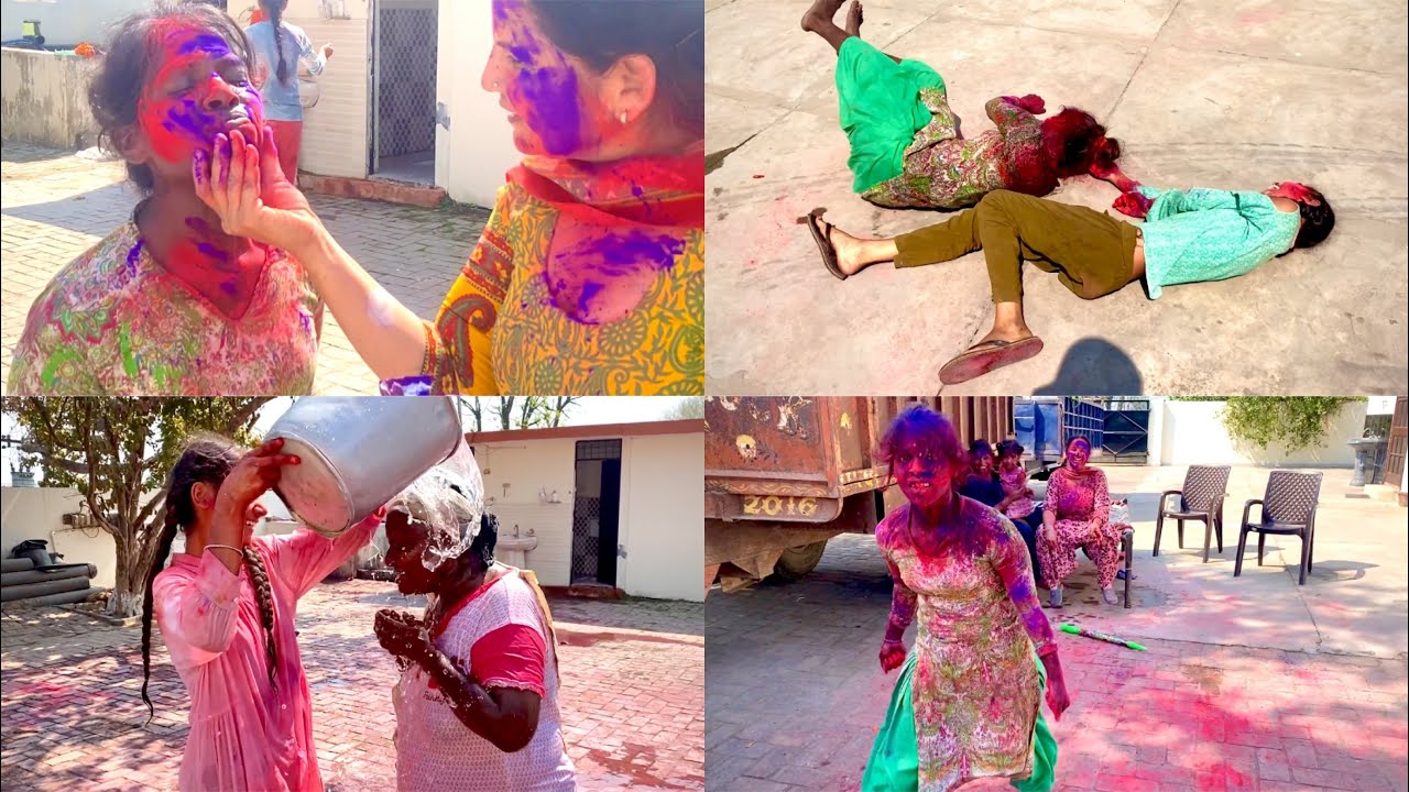 Raju aur shiro aunt ne celebrate ki holi🎨🥰 || parnaj ki family k sath || Parnaj Raju vlogs