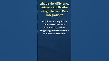 What is the difference between Application integration and data integration in IICS
