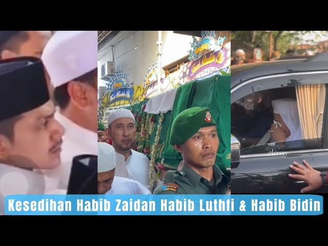 Habib Zaidan u0026 Habib Bidin Turut Hadir Di Prosesi Pemakaman Alm. Istri Habib Luthfi (Syarifah Salma) class=