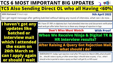 TCS 50% Criteria for Direct Offer Letter! Rejection After Batched Status Without any Interview, Why?