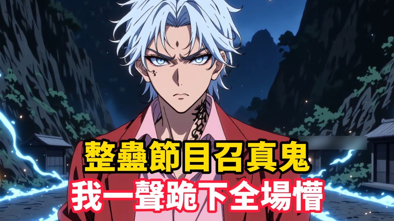 《整蠱節目召真鬼，我一聲跪下全場懵》我是茅山最強道士，卻穿成整天飆車泡妹的富二代。本想躺平享受，卻被整蠱節目盯上他們想用鬼故事、集體熄火嚇尿我，沒想到我真能招魂……#漫画解说