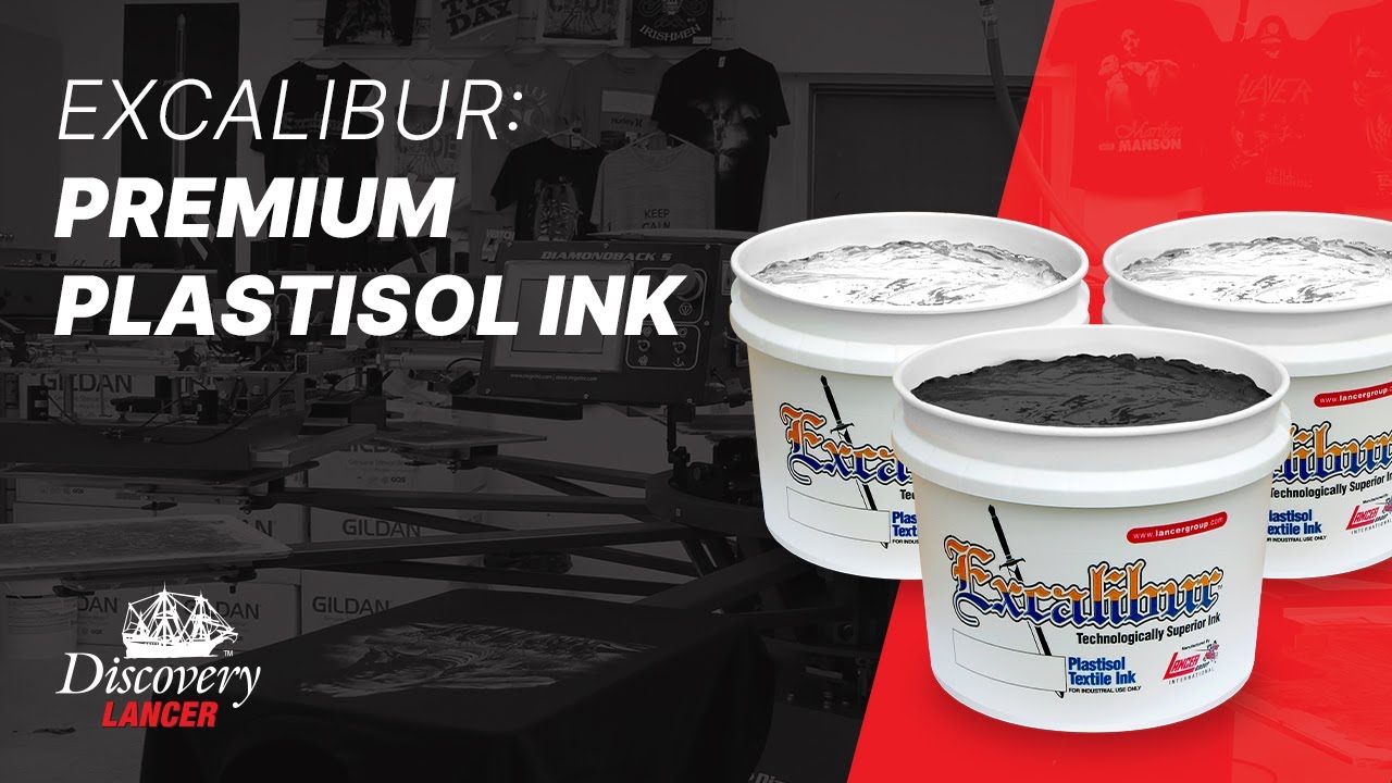 Excalibur: Premium Plastisol Ink for Screen Printers | Manufactured by Discovery Lancer