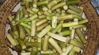 কচুর লতি পরিষ্কার করার সহজ পদ্ধতি  || HOW  TO  CLEAN / PEEL KOCHUR LOTI screenshot 2