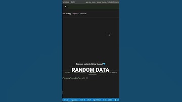 Random data in numpy #developer #programming #developer #python #pythonprogramming #numpy