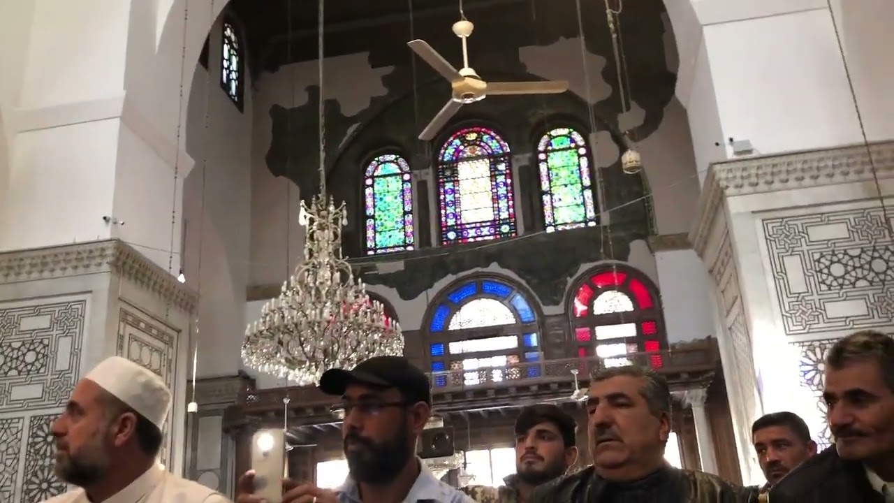 أذان الجامع الأموي لصلاة الجمعة من الداخل - دمشق
