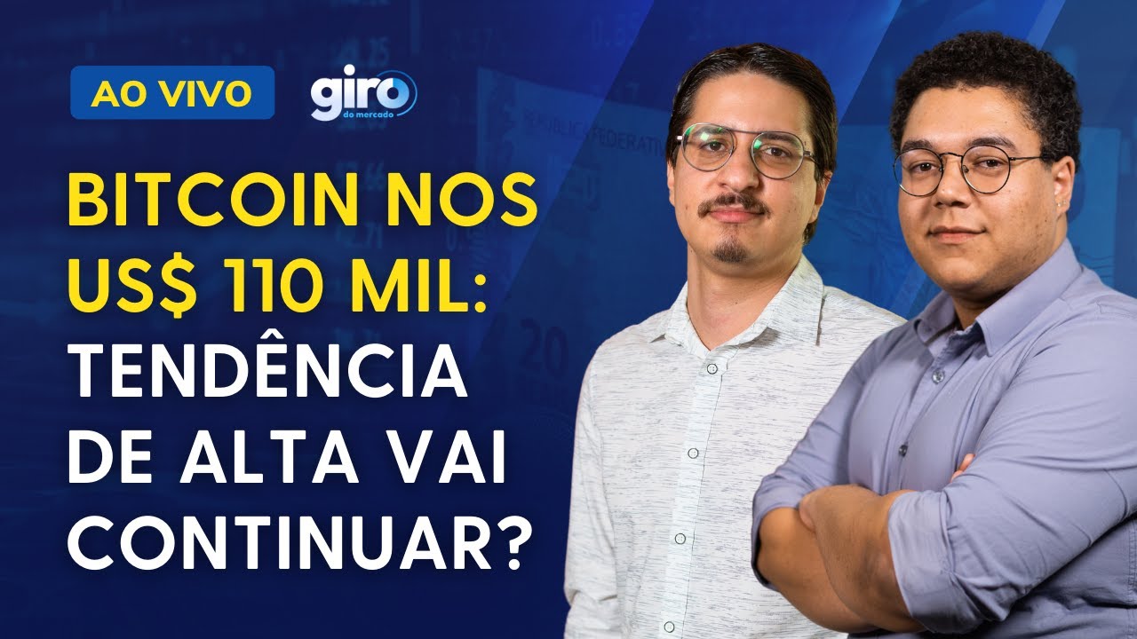🔴AO VIVO: Bitcoin mantém patamar dos US$ 110 mil; Boletim Focus e vai e  volta de Trump no radar