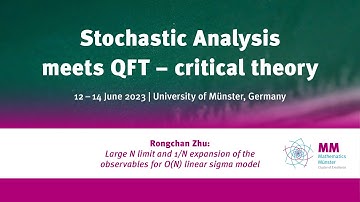 Rongchan Zhu: Large N limit and 1/N expansion of the observables for O(N) linear sigma model