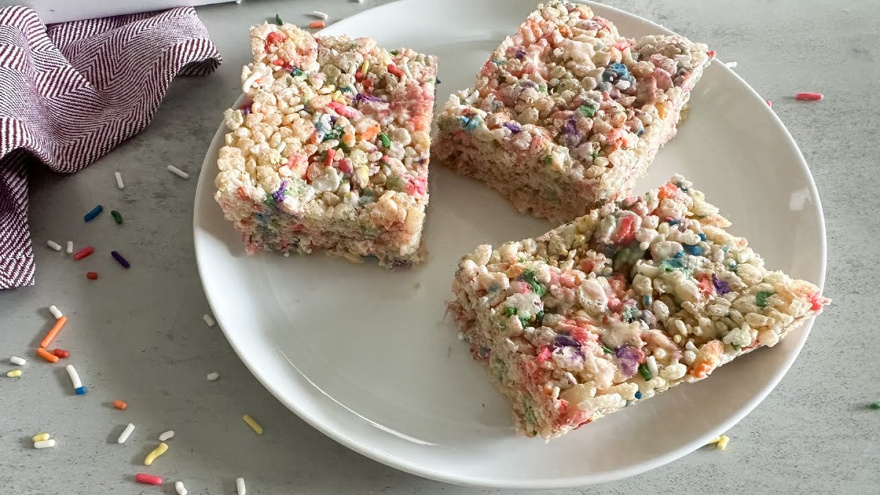 Birthday Rice Krispy Treats Recipe - YouTube