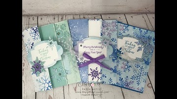 Snowflake Splendor Fancy Fold Cards