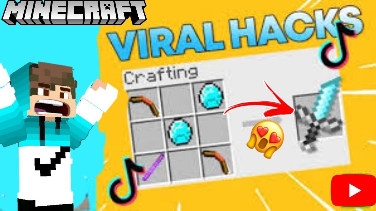 Trying Viral Minecraft Hacks Part (yaad nahi)#yashyt #videos - YouTube