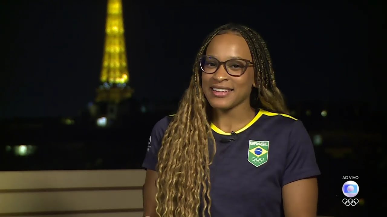 Escalada e Abertura do Jornal Nacional - Rebeca Andrade ouro no jogos olímpicos de Paris 2024