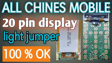 All China Mobile 20 Pin Display Light Jumper Solution 100% Ok / gfive,karbonn,lava,intex,micromax