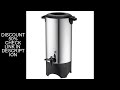 SucceBuy 50 Cups Commercial Coffee Urn Stainless Steel Large Coffee Dispenser 1000W Electric Coffee