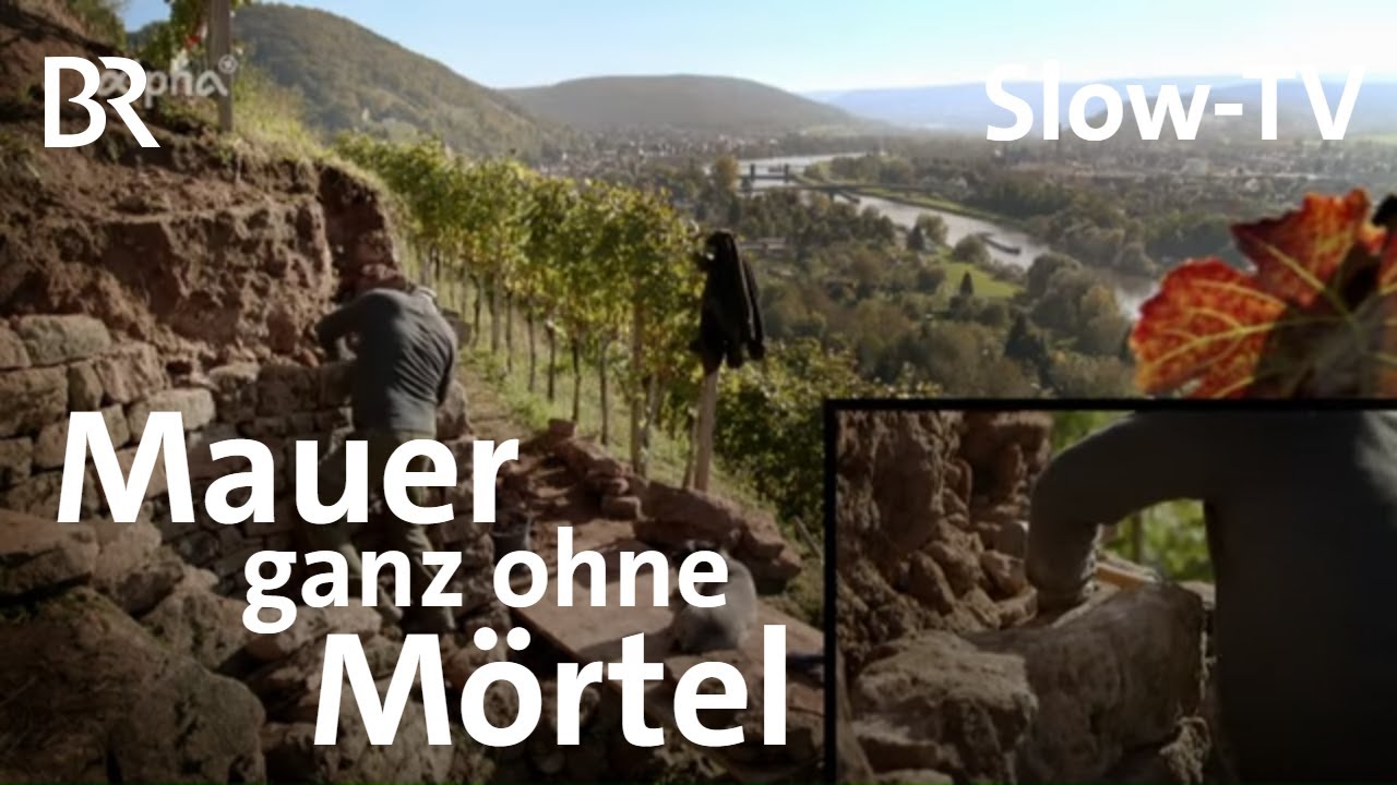 So entsteht eine Trockenmauer: Arbeit in Echtzeit | Handwerk | Langsam-Doku | One Take | Mora | BR