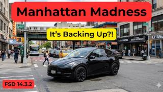 My Most Chaotic FSD Ride Ever | Manhattan Madness | FSD 14.3.2 + Grok