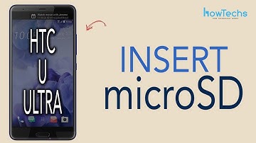 HTC U Ultra - How to insert and remove MicroSD card